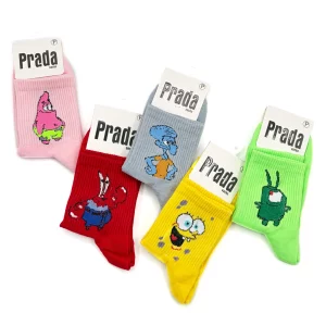 جوراب زنانه ساقدار باب اسفنجی