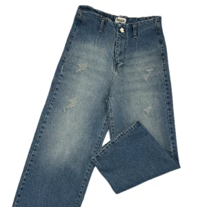 شلوار جین زنانه واید سنگشور زاپدار