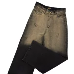 شلوار جین زنانه بگ سنگشور ذغالی