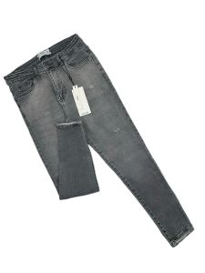 شلوار جین زنانه اسکینی طوسی