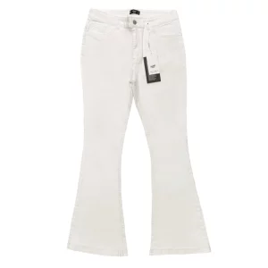 شلوار جین زنانه بوت کات سفید