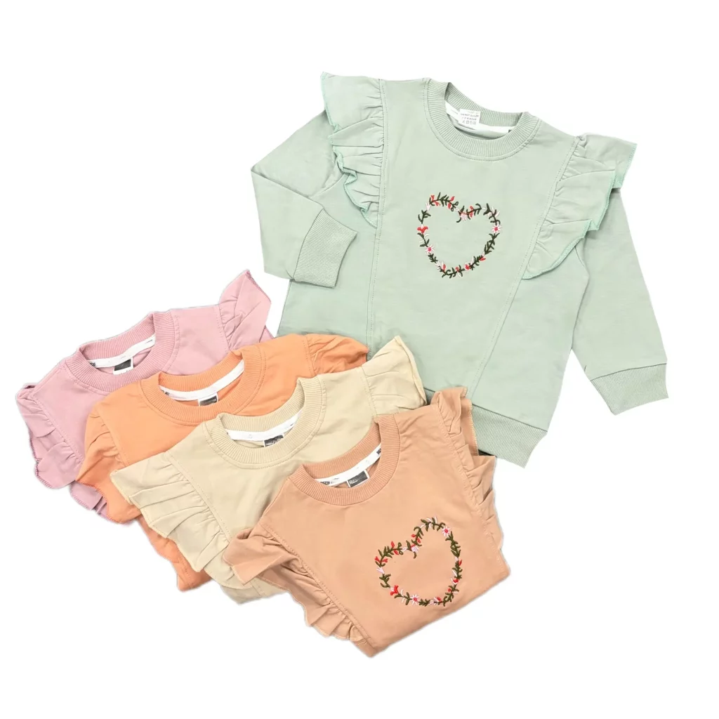 دورس دخترانه گل دوزی قلب