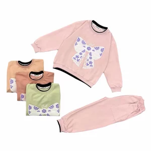 ست دورس و شلوار دخترانه پاپیون