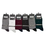 جوراب مردانه ساقدار راه راه مجموعه 3 عددی| کد 00221227 (ارسال رایگان) - Image 2