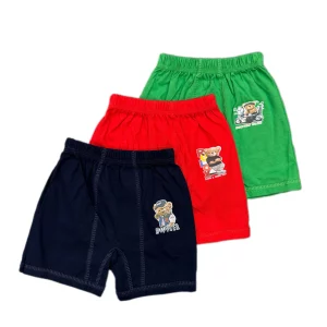 شورت پسرانه پادار خرس مجموعه 3 عددی