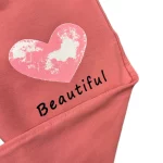 ست دورس و شلوار دخترانه قلبي