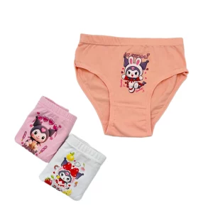 شورت دخترانه اسلیب 3تا 5 سال مجموعه 3 عددی طرح کرومی