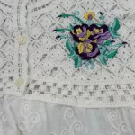 بلوز زنانه بافت دکمه دار