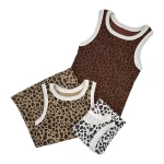 تاپ زنانه پلنگی قد بلند