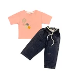 ست تیشرت و شلوار جین دخترانه