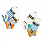 پک سه عددی جوراب بچگانه طرح بنانا | کد 2599 (ارسال رایگان) - Image 2