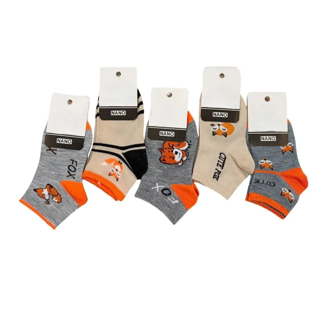 IMG_20260224_190759_124 پک 3 عددی جوراب بچگانه طرح روباه