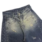 شلوار جین دخترانه.بگ کنار نگین /کد5260 (ارسال رایگان) - Image 2