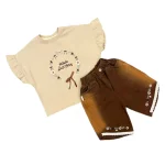 دو تیکه دخترانه جلو گلدوزی /کد108900 (ارسال رایگان ) - Image 2