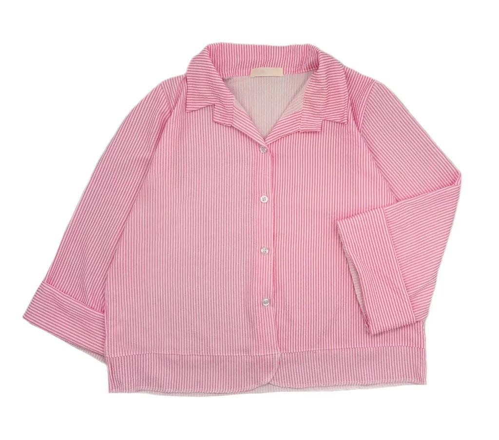 شومیز زنانه کراپ راه راه