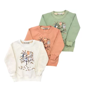 بلوز بهاره دخترانه طرح پرنده