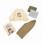 ست دورس و شلوار دخترانه لبوبو    |  کد 1561 (ارسال رایگان) - Image 2