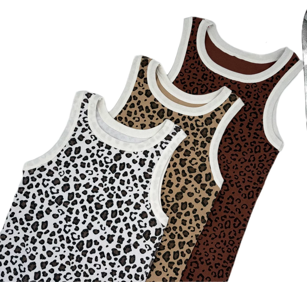 تاپ زنانه پلنگی قد بلند