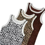 تاپ زنانه پلنگی قد بلند