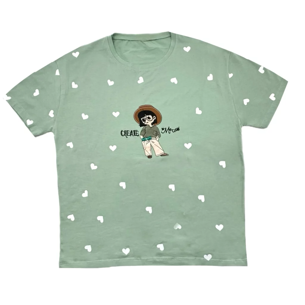 تیشرت زنانه دختر عینک