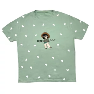 تیشرت زنانه دختر عینک