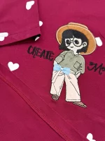 تیشرت زنانه دختر عینک