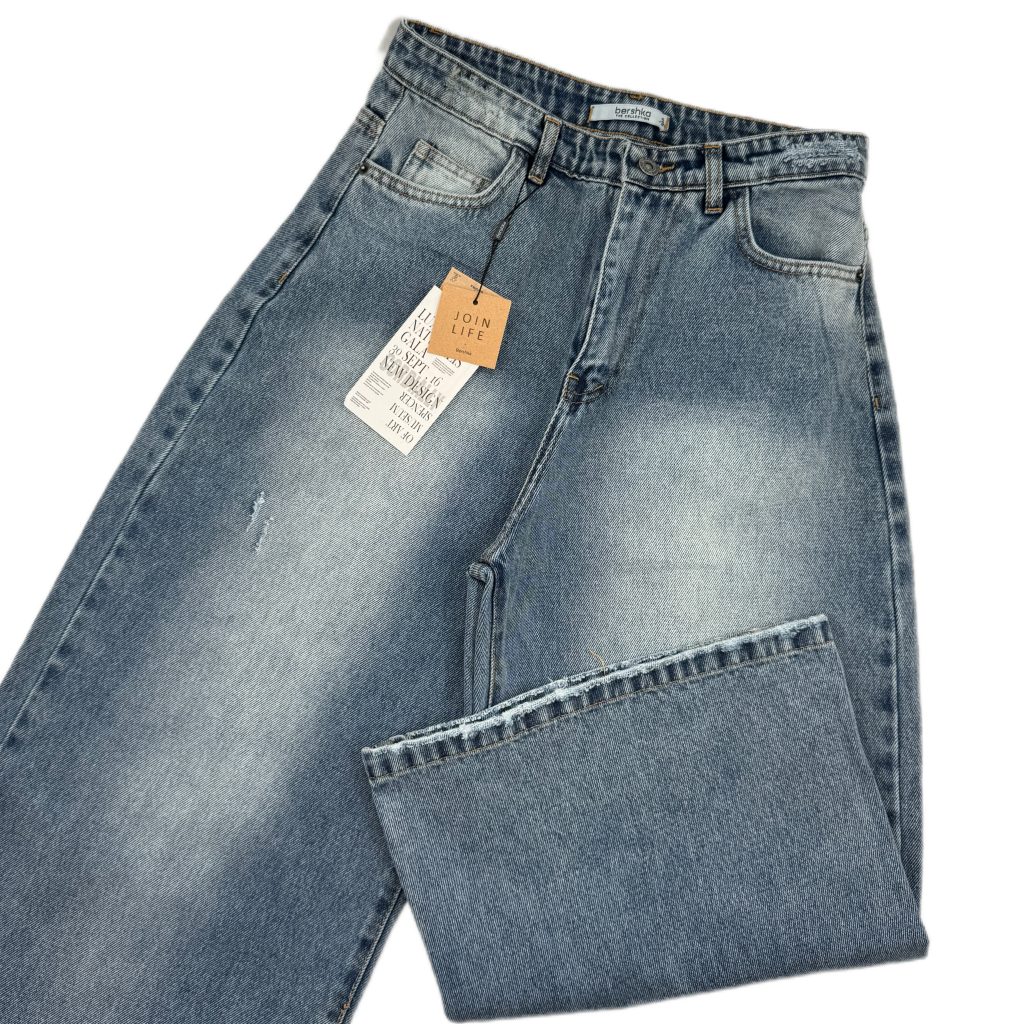 شلوار جين زنانه وايد يخي