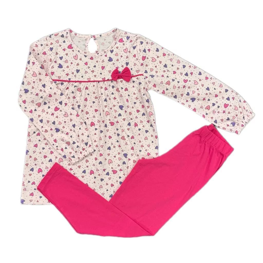 ست بلوز و شلوار دخترانه قلب