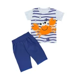 ست تيشرت شلوار پسرانه خرچنگ | كد 3589 /358920(ارسال رايگان) - Image 2