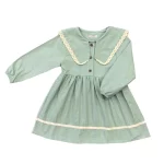 پیراهن دخترانه یقه گیپور | کد 3101 (ارسال رایگان) - Image 2