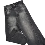 شلوار جین زنانه شافل واید ذغالی