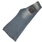 شلوار جين زنانه شافل وايد يخي|كد١٠٠٨٧٠(ارسال رايگان) - Image 2