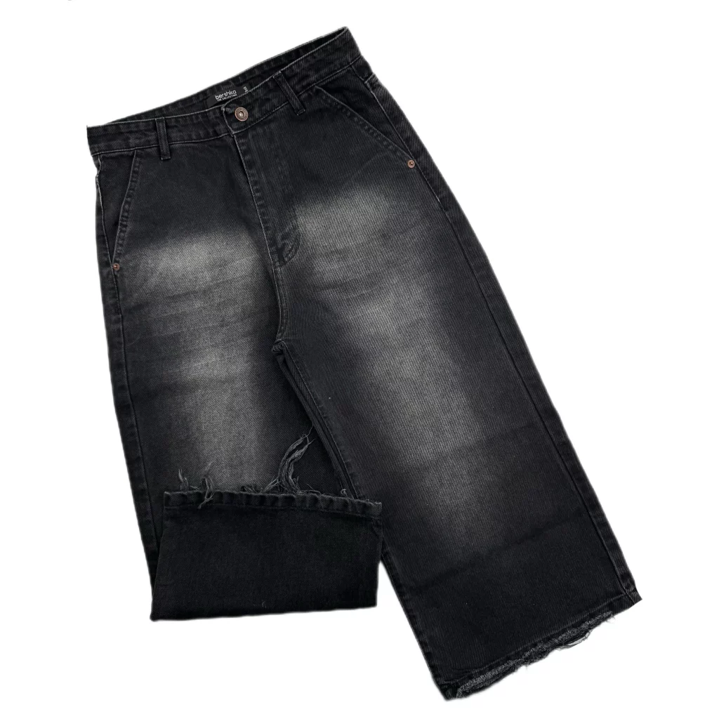 شلوار جين وايد دم پا ريش