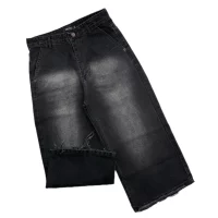 شلوار جين وايد دم پا ريش