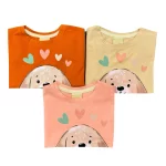 ست تیشرت و شلوار جین  دخترانه طرح سگ  |  کد 1307/1308  (ارسال رایگان) - Image 2