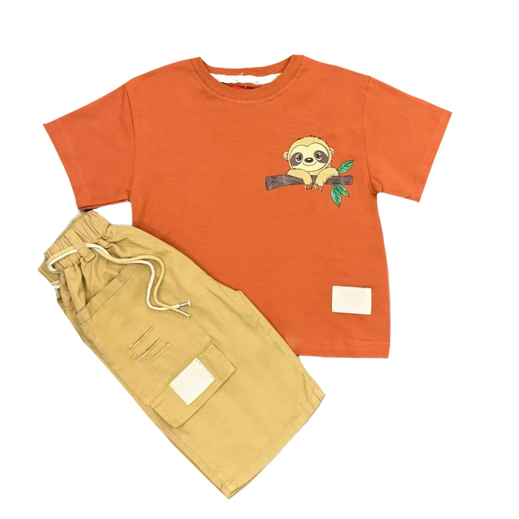 ست تیشرت و شلوارک پسرانه طرح کوالا