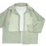 ست شوميز و تاپ زنانه miu شاين دار