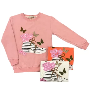 بلوز دخترانه بهاره طرح کفش