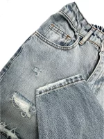 شلوارجين زنانه مام استايل يخي|کد30004332(ارسال رايگان) - Image 3