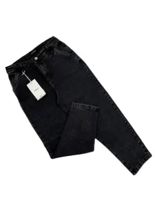 شلوار زنانه مام فیت زغالی