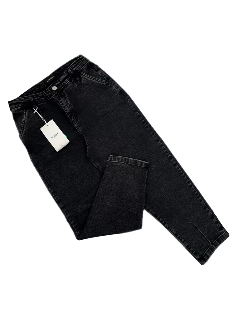 شلوار زنانه مام فیت زغالی