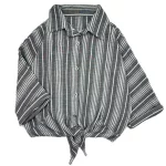 کراپ زنانه راه راه