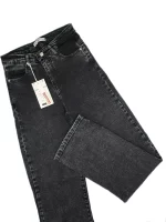 شلوار جين زنانه راستا زغالي