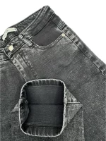 شلوار جين زنانه راستا زغالي |کد708880(ارسال رايگان) - Image 3